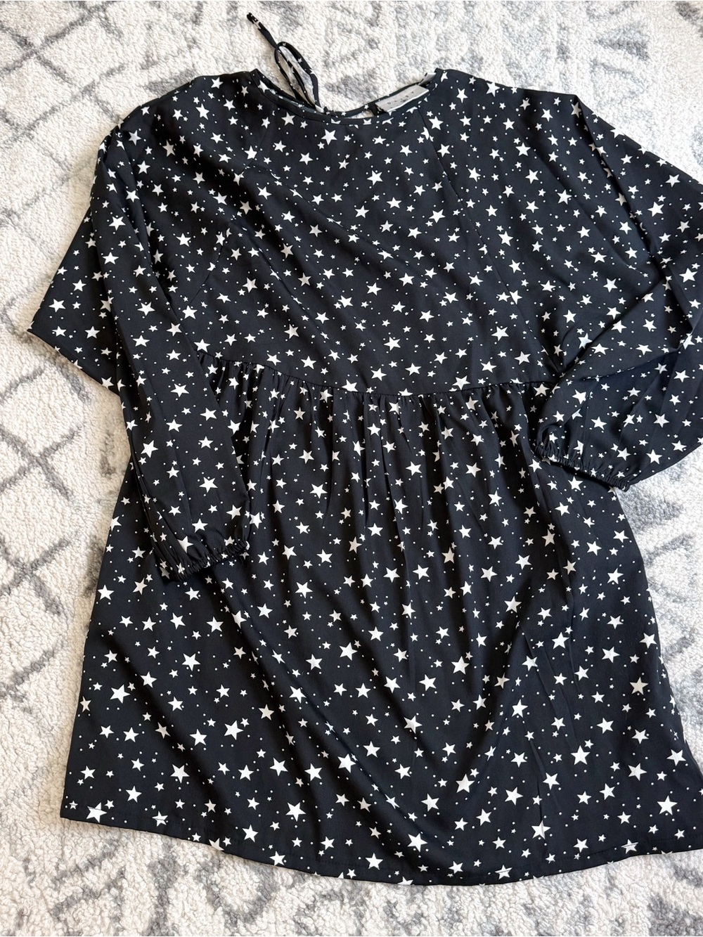 ASOS Black and White Star Print Dress
